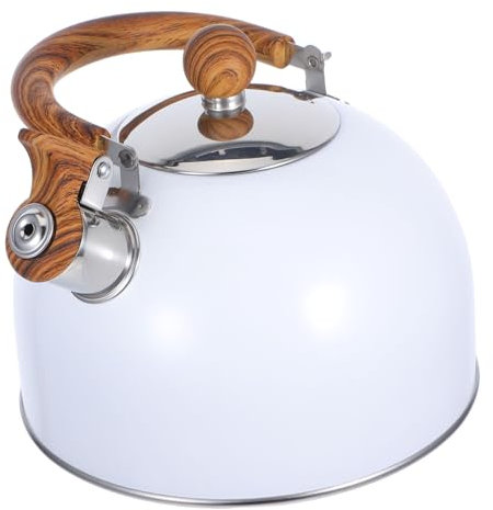 STOBAZA Bouilloire Sifflante 1 Pièce Bouilloire à Eau Domestique Inoxydable Conception Sifflet Automatique la Cuisine Compatible Cuisinière à Induction Facile à Nettoyer
