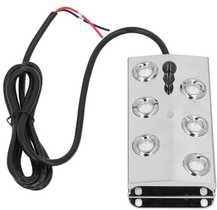NUMNBE Ultraschall Wasserbrunnen Nebler, 6 Köpfe Edelstahl Nebeltopf 1,5m Kabel, Leiser Nebelvernebler DC45- - Wasserdicht, Langlebig für Garten und Landschaft