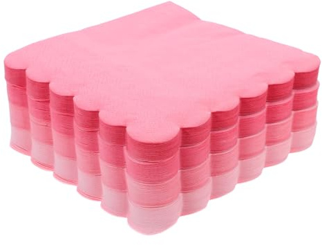 WEKADRIN 100 Stück Pinke Papierservietten Verlauf Dicke Einweg-servietten für Hochzeitsfeiern Babypartys Geburtstage und Restaurantgebrauch Saugstark und Dekorativ
