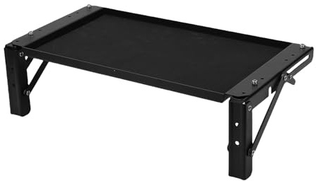 Tbest Plateau à Outils Magnétique de Remplacement pour Boîte à Outils, Table de Travail Latérale avec Revêtement en Caoutchouc Anti-rayures avec Kit de Support de Plaque de Montage,