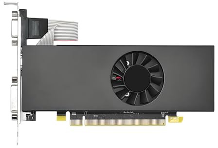 Denash Carte Graphique 8 Go DDR5 128 Bits à Profil Bas, GPU 1183 MHz avec 512 Processeurs de Flux, 1 Port, 1 Port DVI, DisplayPort pour Le Travail, Les Jeux et Une UTI