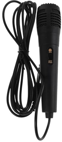 Microfono Dinamico con Filo 6, 35mm Ys-102 per Palco e Amplificatore | Connessione Cablata Stabile, Riduzione del Rumore, Cattura Vocale Chiara, Struttura Nera in Metallo e Plastica