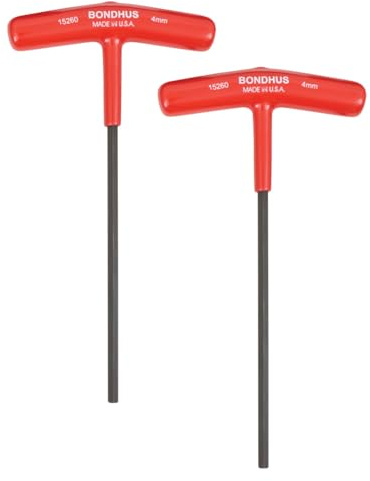 Bondhus, 4MM T-Handle HEX Driver 6, 4MM, 15260