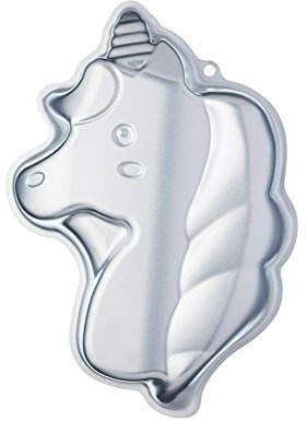 KitchenCraft Sweetly Does It Einhorn-Backform aus Aluminium - Kuchenform als Tortenform - 23 x 33.5 x 5 cm
