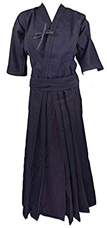 Japanese kendo Uniform Set Aikido Samurai Hakama Martial arts clothing Suit (Height 170cm)