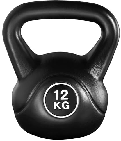 Yaheetech 12kg Kettlebell de Hormigón Pesa Rusa en Casa Gimnasio con Mango Ergonómico Antideslizante
