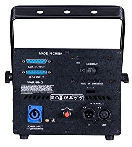 RGBW DMX ILDA Animation Beam Stage Effect Lights DMX Stage Lighting DJ Stage Animation Strobe Light for Parties Wedding KTV Bar Halloween Christmas Decoration Light