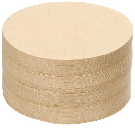 QUARKZMAN 600pz Filtri per Caffè, 53mm Filtro di Carta Rotondo Usa Getta Naturale per Uso Domestico Ufficio con Macchine Caffè Filtrazione Manuale e a Goccia