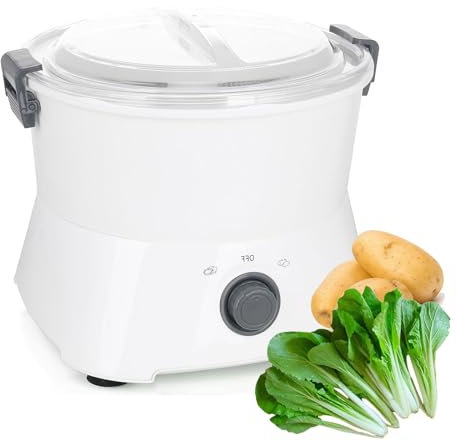 Dfdieratve Pelador de Patatas EléCtrico 2 en 1, Pelador de Patatas EléCtrico, Pelador AutomáTico de Patatas, Peladora Comercial de Frutas y Verduras, para Pelar Patatas/Peras/Manzanas
