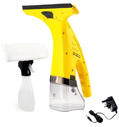 FfiMe Aspirateur de fenêtre sans Fil, aspirateur à Condensation pour Douche, Rechargeable, tête de raclette, Nettoyage sans Traces, léger, 30 Minutes d'utilisation sur Une Seule Charge