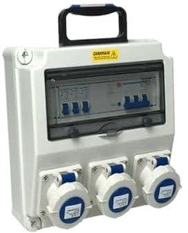 distributore di corrente da parete Distributore di alimentazione a muro Scheda di distribuzione dell'alimentazione 16A / 32A Prese 230V / 400V for cavi e alimentazione for officina all'aperto(XP-5)