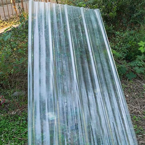 Welldachplatten für Garage, Schuppen, 1,5 mm, Tageslichtplatte, 5 Stück, Ersatzplatten, Verkleidung, Wandplatte, transparente Isolierung (0,9 x 1,3 m)