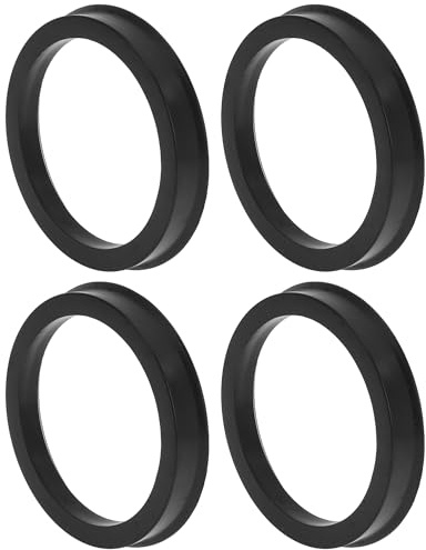 TUCKBOLD 68,1 Mm Bis 56,1 Mm Auto-Radnaben-Zentrierringe 4 Stück | Außendurchmesser 68,1 mm, Innendurchmesser 56,1 mm, Dicke 10 mm, Direkter Einbau, Für Viele Fahrzeuge, Schwarz