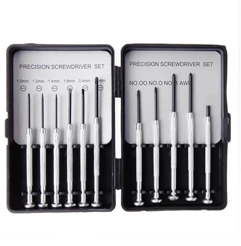 XPJYUA Brillen Schraubenzieher 11 Teile/Satz Micro Präzision Schraubendreher-Satz Mini Uhrmacher Werkzeuge for Uhr Schmuck Gläser Reparatur Werkzeug