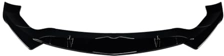 Auto Frontstoßstange Frontspoiler Für Alfa Für Romeo Für Stelvio 2017+ Autozubehör Außenabdeckung Auto Frontstoßstange Lippe Front Lower Spoiler ABS Guard Kit(Gloss Black)