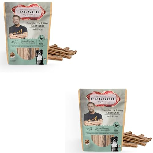 Fresco Martin Rütter Kaustange Ente | Doppelpack | 2 x 150 g | Ergänzungsfuttermittel für Hunde | Natürlicher Snack | Zur Befriedigung des natürlichen Kautriebs & zur Zahnpflege