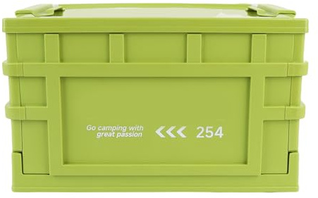 Generic Caja de Almacenamiento Plegable, Contenedor de Almacenamiento Apilable PP 20L para el Hogar (Pequeño (13x15 cm, necesita 3 3 batería))