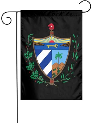 Bandiera Da Giardino Coat Of Arms Of Cuba Bandiere Decorative Premium Bandiera Verticale Impermeabile Garden Flag Per Festival Esterno Celebrazioni 30X45CM
