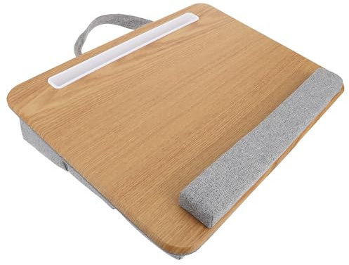 iplusmile Table de Lit Pliable pour Ordinateur Portable avec Support Antidérapant Bureau Étude Ergonomique Portable pour Chambre et Canapé Multifonction pour Lecture et Travail