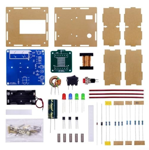 Hochspannungs-Elektromagnetische Spulen-Boost-Modul-Schienenpistole, DIY-Kit mit Leiterplatte für Boards, LED-Füllstandsanzeiger, Energiespeichersystem für Projektilbeschleunigung
