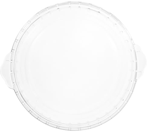 HYTROVE Glass Pie Dish 8In Round Heat Resistant Microwave Safe for Kitchen Baking Quiche Flan and Roasting