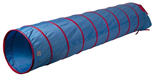 Pacific Play Tents 20513 Kids 9-Foot Institutional Crawl Play Tunnel, 9' x 22 Diameter, Blue/Red