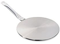 Baumalu, Disque Relais pour Induction 20 cm en Acier Inoxydable Argenté, Compatible avec tous les produits non induction, Idéal pour une cuisson optimale, 1 pièce