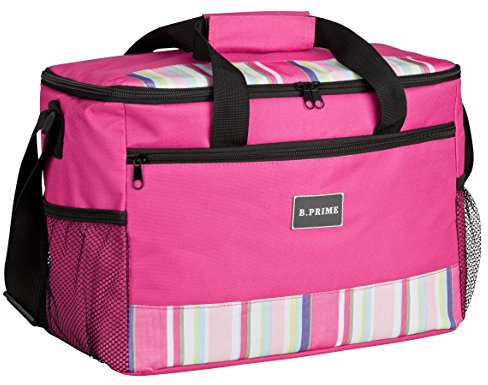B.PRIME 20L Kühltasche Classic I 36x26x22cm I Isoliertasche I Lunch-Tasche I Kühlbox I Picknick-Tasche I Eistasche I Campingtasche I Picknick I Outdoor I Reisen I Einkauf I Auto