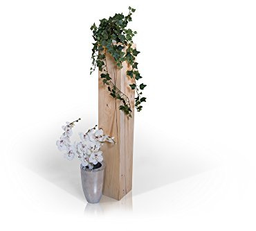 moebel-eins Blumensäule Fichte massiv Dekosäule Holzsäule Säule Landhaus Design, Natur, 19x19 cm, 100 cm