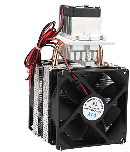 YWBL-WH Halbleiter-Kühlschrank, Peltier-Kühlschrank, thermoelektrisch, DC 12 V, 5 A, 50 – 60 W, DIY, Mini-Kühlschrank mit Ventilator (#1 Kühler)