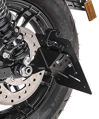 Kennzeichenhalter seitlich S für Harley Davidson Sportster 883 04-10 schwarz