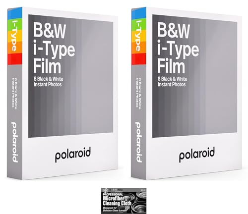 Impossible/Polaroid Lot de 2 films instantanés noir et blanc pour appareil photo Polaroid Originals I-Type OneStep2