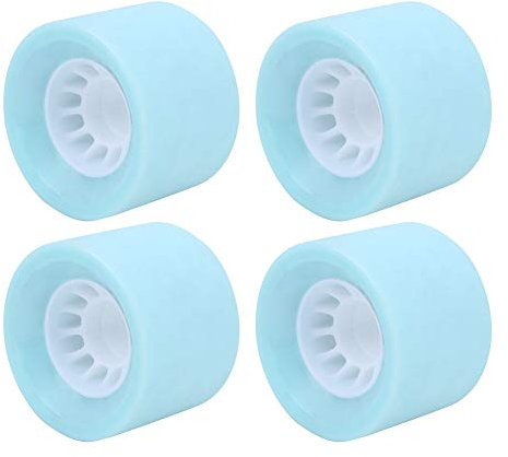 VGEBY 4Pcs Skateboard Rollen Elastische Longboard Dance Board Rollen Hellblau/Rosa/Hellgrün(hellblau)