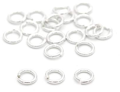 NaturSchatulle Biegeringe 925 Sterling Silber Ø 3-10mm Binderinge I 20 Stück Spaltringe Verbindungsringe Ösen Basteln DIY Schmuckherstellung Nickelfrei (3mm)