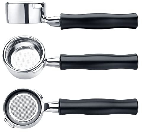 Normcore Bottomless Portafilter for Gaggia 58mm with Stainless Steel Head and Filter Basket and Ergonomically Designed Anodized Aluminum Handle (Basket Included) - Espresso Machine Portafilter