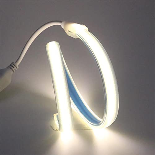 220V COB Striscia LED 0.5M 280 leds/m Super Luminous Strip, IP67 Strisce 50CM 4000K per Interno Esterno (Bianco, 0,5)
