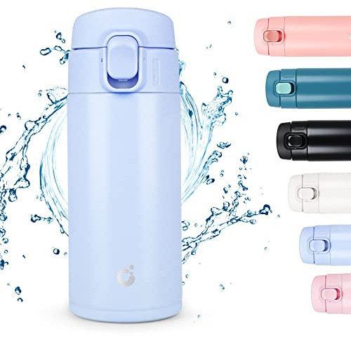 CodiCile Travel Mug, Reusable Coffee Cups with BPA-Free & Leakproof Lid,Coffee Flask for Hot and Cold Drinks,Double Wall Insulated Coffee Mug,Sky Blue,320ml