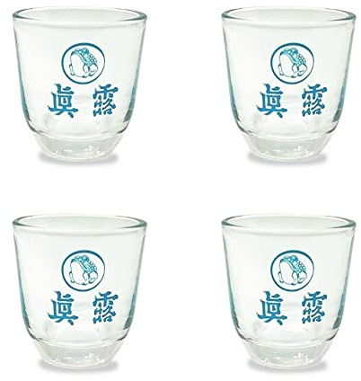 Signim Juego de 4 vasos Jinro Soju originales coreanos de 0.7 onzas, 2 pulgadas