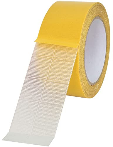 Colexy Nastro Biadesivo per Moquette Extra Forte, Nastro Adesivo per Tappeti Multiuso Rimovibile senza Residui, Speciale per Pavimento In Legno, per Uso Domestico e Professionale - 500mm x 20m