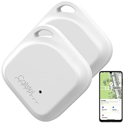 Callstel Keytracker: 2er-Set Schlüssel- & Gegenstandsfinder, Apple-AirTag-kompatibel, MFi (Keyfinder App, Allesfinder, Koffer)