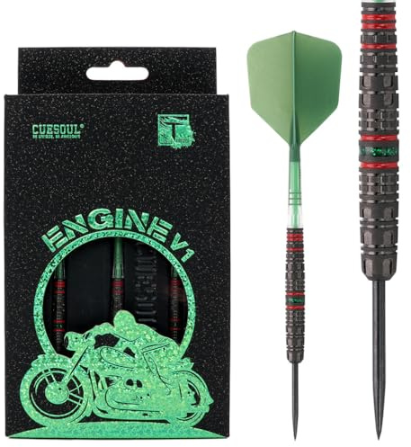 CUESOUL Engine V-Serie 18g/19g/20g/21g/22g/23g Stahlspitze,90% Wolfram-Dart-Set mit ROST T19 Carbon Flight