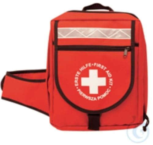 B-SAFETY Erste-Hilfe-Notfallrucksack, DIN 13169, Rot
