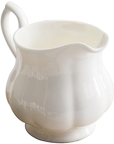Zerodeko Kaffeebecher Milchbecher aus Keramik Kaffeetasse Krug Latte Krug Honig Servierkrug zuckerdose Espressotassen Milchkanne Servierkrug aus Keramik milch lagerung Milchkännchen