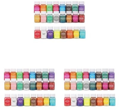 3 Set mit 24 Perlglanz-Mica-Pulver-Pigmentpulver für Badekugeln, Schmuck, Farbe