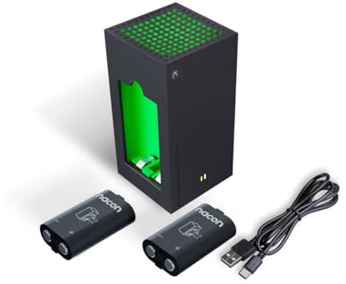 Nacon - Pack Caricabatterie e due batterie esterne per controller compatibile con Xbox: Xbox One e Xbox Series