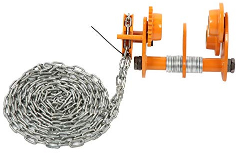 Carro de Servicio Pesado con Cadena Manual, Capacidad de Carga de 1,5 Toneladas, Carro de Grúa, Carro para Polipastos, Mantenimiento de Equipos