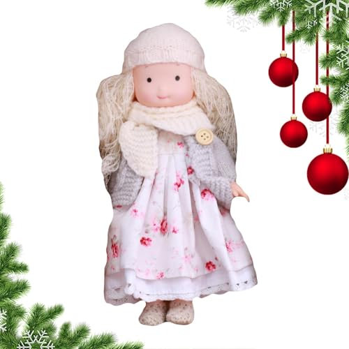 Generisch Kinderpuppenspielzeug, weiche Puppe - Sammlerstück Stoffpuppe | Kuschelige Kinderpuppe mit Herbstmotiv, Kleid und Accessoires für Weihnachten, Halloween, Erntedankfest