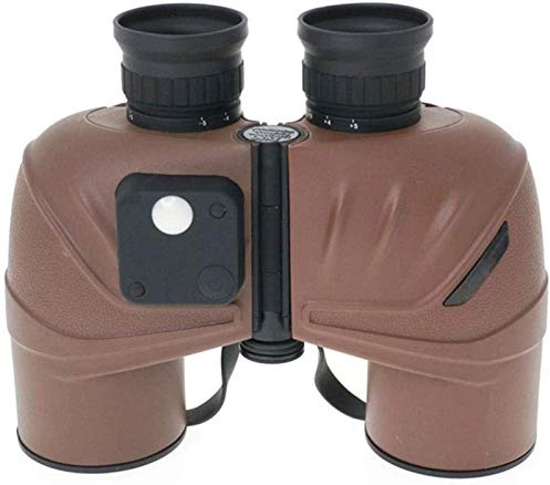 Hochleistungsfernglas, Spektiv, Teleskop, Monokular-Teleskop, 7 x 50, wasserdicht, hohe Vergrößerung, HD-Fernglas mit Entfernungsmesser-Koordinaten für Kreuzfahrten, Wandern, Vogelbeobachtung, Braun