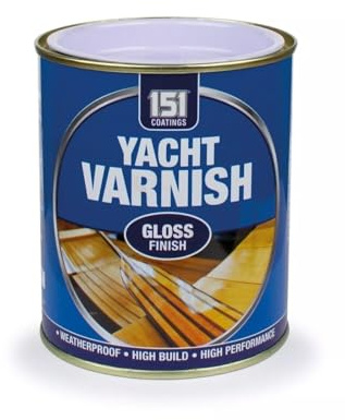 PNJB Yacht Varnish Gloss Finish, Waterproof, Tough & Durable, Versatile Use On Both Interior and Exterior Wooden Surfaces, Ideal for DIY, 300ml (2PCS)