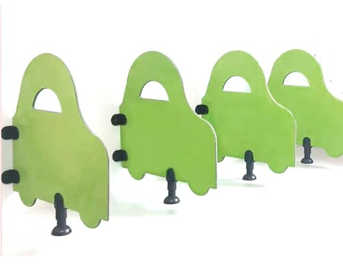 Snaweo Children's Cartoon Urinal Screen, Water proof Urinal Divider, Kindergarten Toilet Urinal partition, Floor-Mounted Urinal Baffle, Toilet Protection Screen(Green,60x60cm 4pcs)